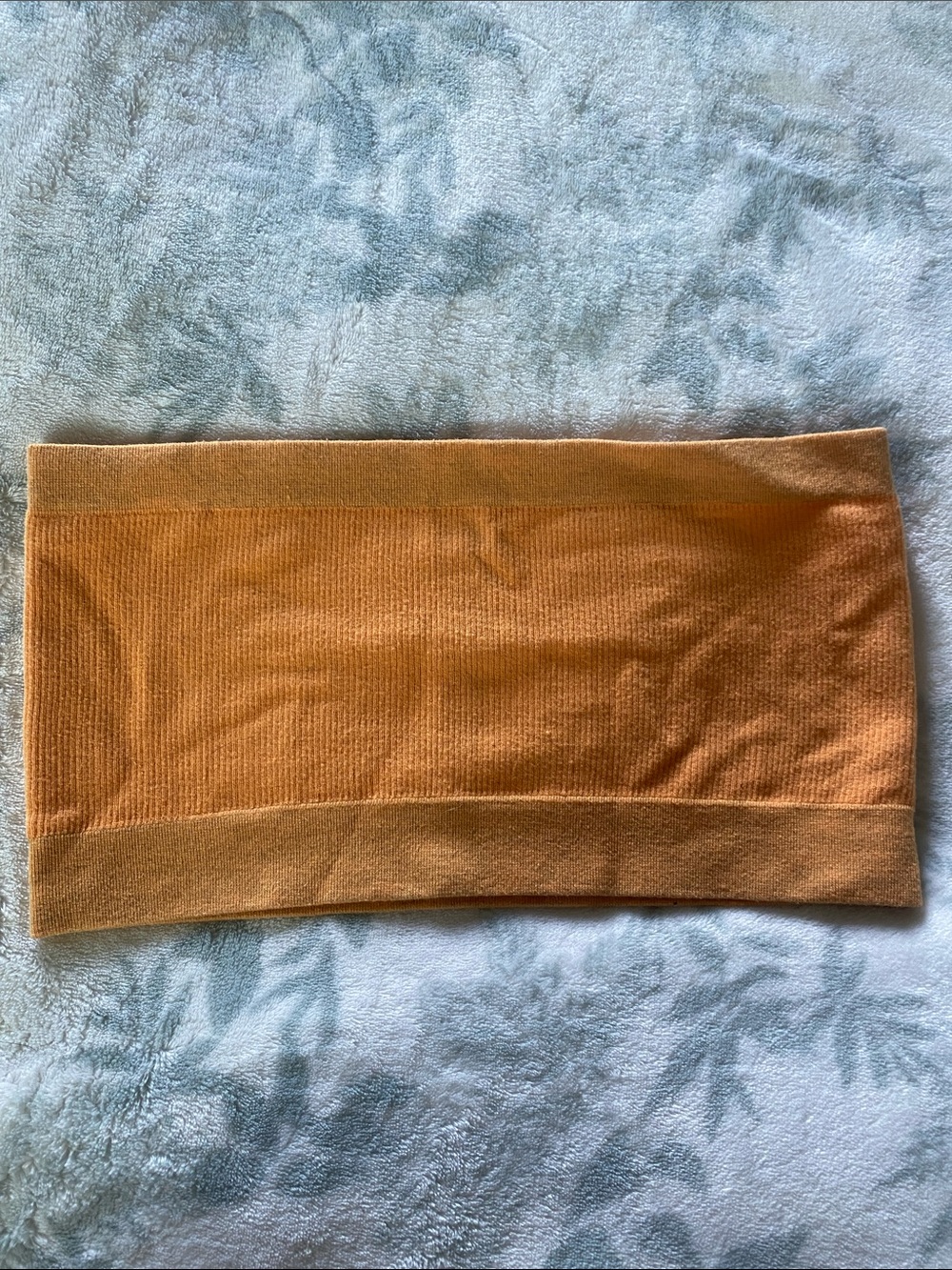 Urban Outfitters Orange Ribbed Bandeau